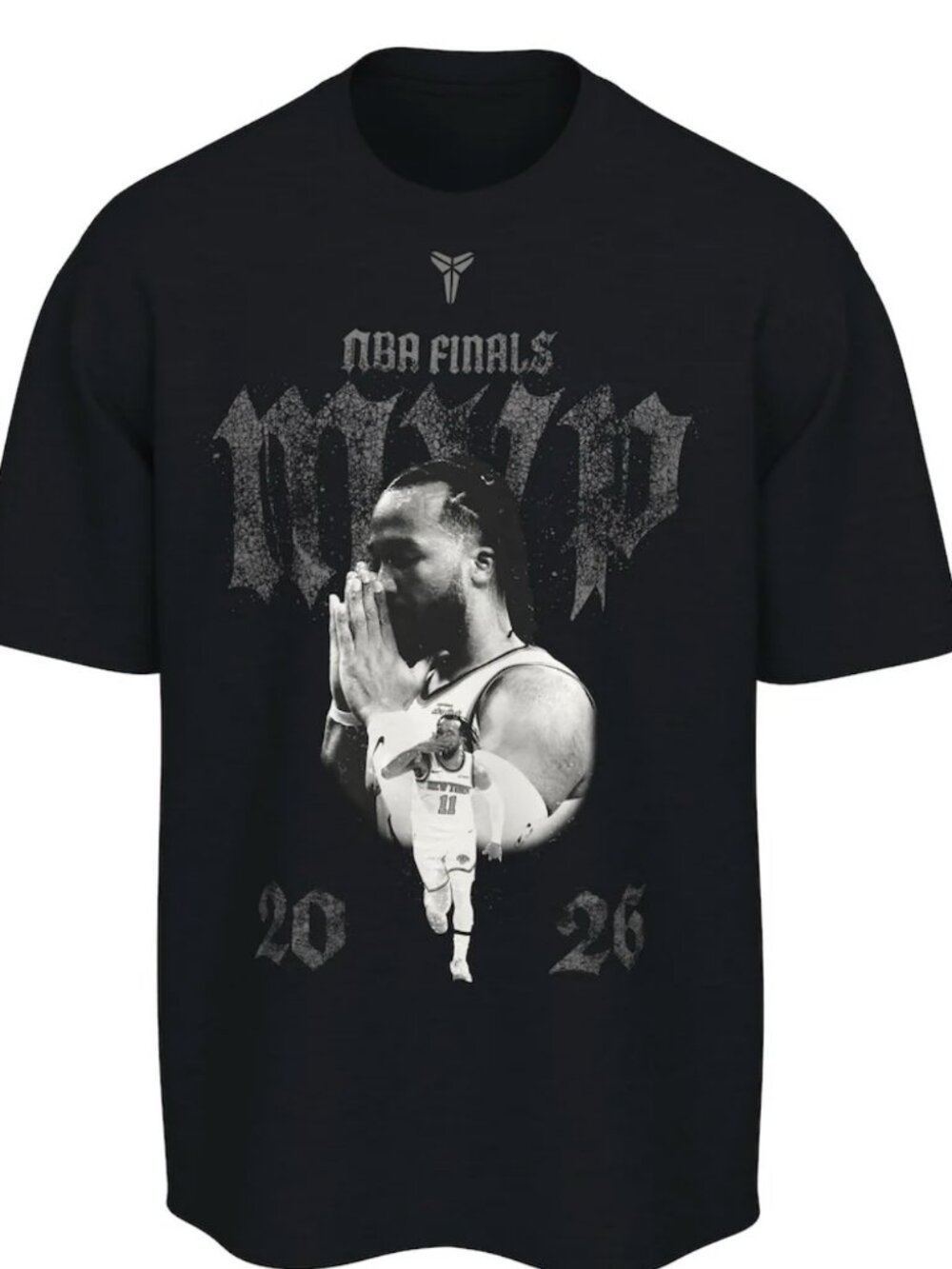 NEW Nike Jalen Brunson NBA Finals MVP T-shirt Mens Size XL Black New York Knicks